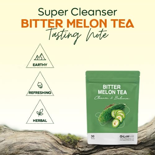 DALAMHARI Korean Bitter Melon Tea Bags 30T-Cerasee Tea Blood Sugar Balance | Cerasee Tea Leaves Karela Ampalaya Momordica Charantia Blood Sugar Cutting Control Glucose Korean Bitter Melon Cold Brew Iced