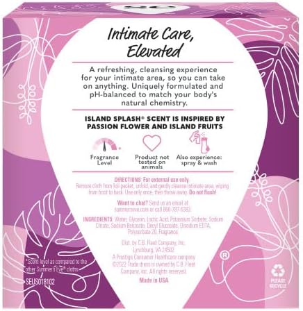 Summer's Eve Cleansing Cloths Island Splash, 16 Count (Pack Of 3)