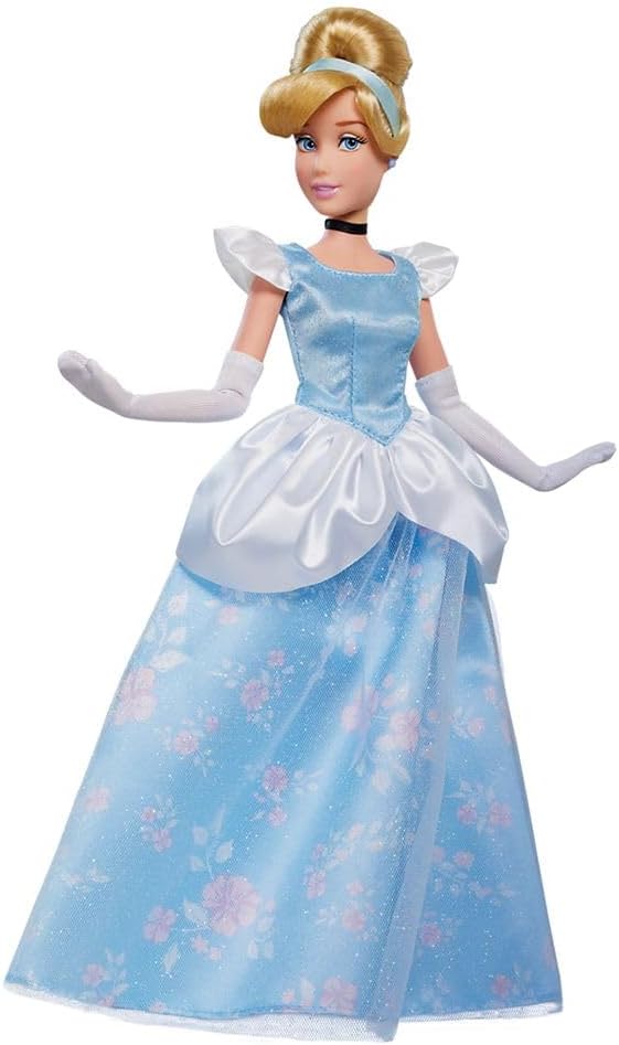 Disney Store Girl's Princess Story Doll (Cinderella) 11 Inches, Includes Coloring Book and Additional Dress, Princess Doll in Classic Outfit, Princess Toys