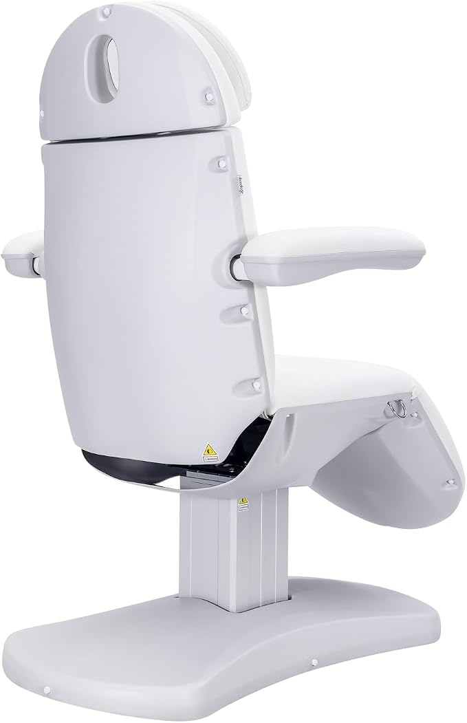 DERMALOGIC Massimo Electric Spa Treatment Table 4 Motors Massage Bed, Spa Resort Salon Tattoo Equipment, White