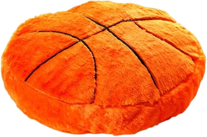 Basketball Sports Pillow Fluffy Soft Throw Pillow Toy ，14" Durable Sport Basketball Plush Toys,Plush Pillow Toys Gift for Kids Boy Girls Children Room Decoration