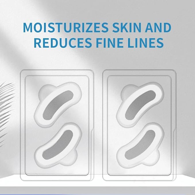 Helixium GlacialRefresh Dissolving Hydration Matrix Hyaluronic Acid Patches - Deep Hydrating, Plumping & Wrinkle-Smoothing for Face - Skin Treatment Mask