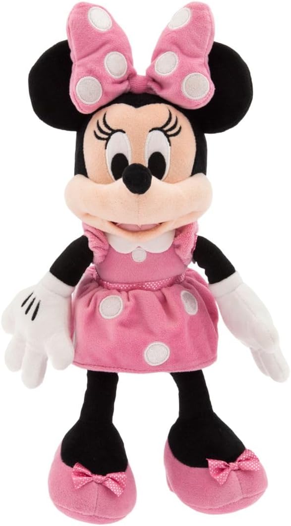 Disney Store Official Minnie Mouse Plush Toy in Pink - 14-Inch Soft Collectible - Timeless Design & Premium Quality - Ideal Gift Lovers - Perfect for Birthdays, Holidays, & Special Events