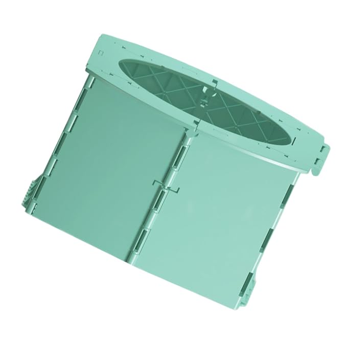 BESPORTBLE 1Pc Portable Folding Toilet Travel Potty Training Seat Foldable Design for Home Car Use Sturdy PP Material in Bright Green for Potty Training