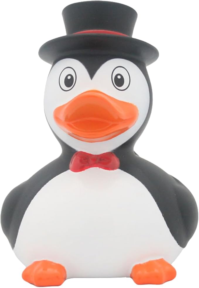 3 Inch Penguin Rubber Duck Bath Toy, Car Dashboard Decoration
