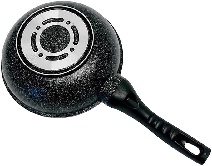8" Wok Non-Stick Cooking Frying Pan Pot, 5 Layer Marble Coating, Made In Korea