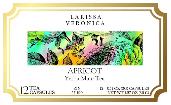 Apricot Yerba Mate Tea (Single Serve K-Cup Pods) (12 pods, ZIN: 571190) - 3 Pack