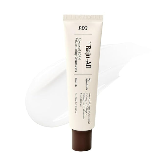 Dr. Reju-All Advanced PDRN Rejuvenating Cream Max – 99% Pure Salmon DNA Gel Type Face Moisturizer – Optimal 1200ppm for Glass Skin & Plumping – Korean Pharmacy Anti-Aging Skin Care Face Cream -2 Fl Oz