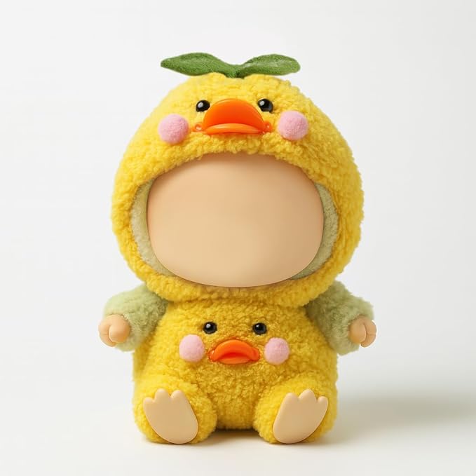 17cm Doll Clothes – Fluffy & Cute Outfits for Designer Dolls | Soft Costumes - Duck
