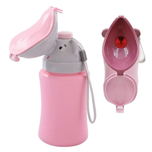 Travel Potty Portable Travel Toilet for Toddler Baby Nitty Pee Bottle Portable Kids Potty for Girls Car Camping