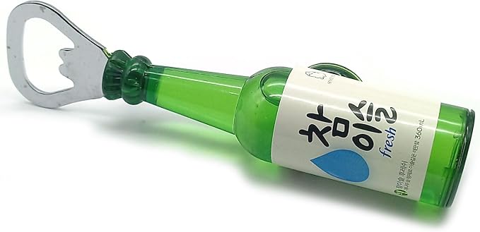 Creative Korea Soju Shape Bottle Opener Kitchen Accessories Fridge Magnets (E)