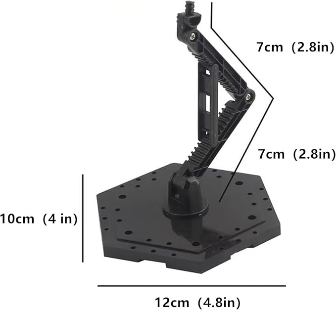 3-Pieces Model Kit Display Stand and Runner Storage System with Action Base, Suitable for Model Stand Action Figure Stand and HG, MG and RG Model Character Display Stand，Black.(Combination Set)