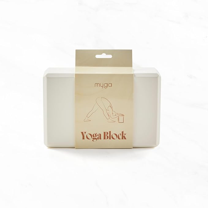 MYGA Yoga Block,Lightweight EVA Foam Yoga Brick,High Density Non-Slip Block for Yoga Poses, Pilates, Balance and Flexibility