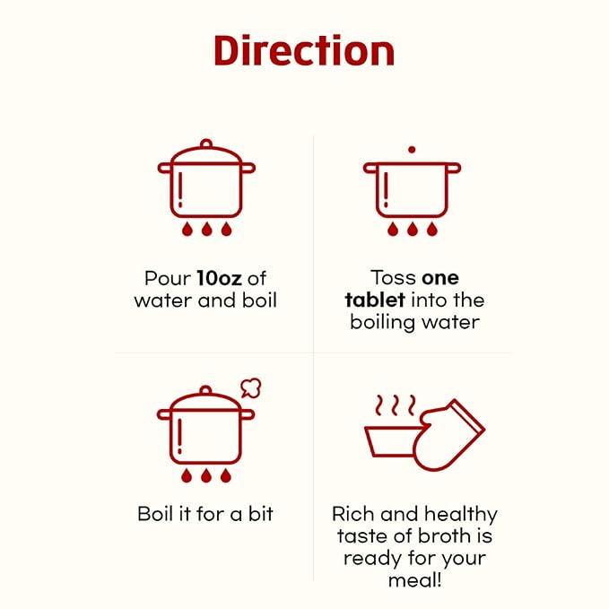 Jwellfood Completion of Cooking Masterpiece Tablet, Broth Stock, best anchovies, anchovy fillets 20 Tablets, Anchovy Flavor (2.11 Ounce, Spicy)