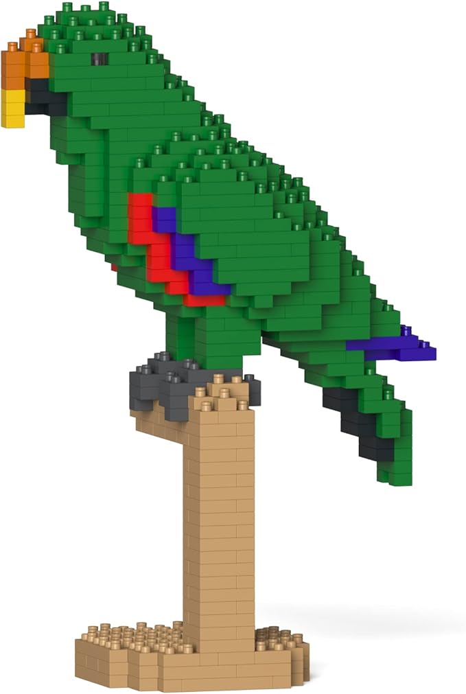 JEKCA Eclectus 02S | Parrot Plastic Building Blocks | Age 14+