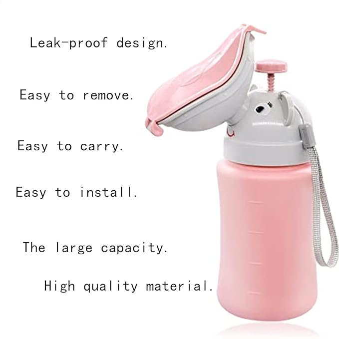 Pee Bottle for Kids, Travel Urinal Portable Potty Pee Cup, Travel Potty, Children's Emergency Toilet for Kid Potty Pee Training and Camping Car Travel