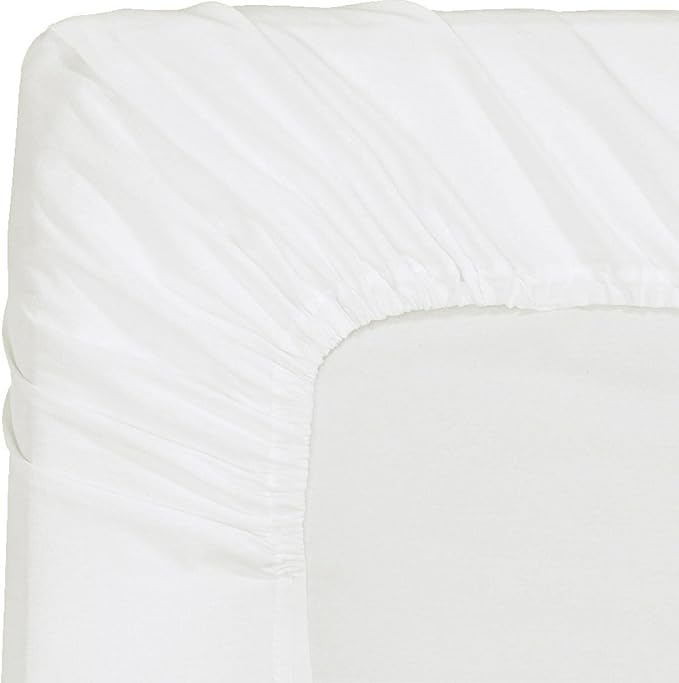 NHNHN Fitted Sheet-Deep Pockets-Soft Microfiber-Easy Care-Shrinkage and Fade Resistant-Fitted Sheets Queen Size for Girl Woman Teens Kids-Only 1 Fitted Sheet (Queen, Off White)