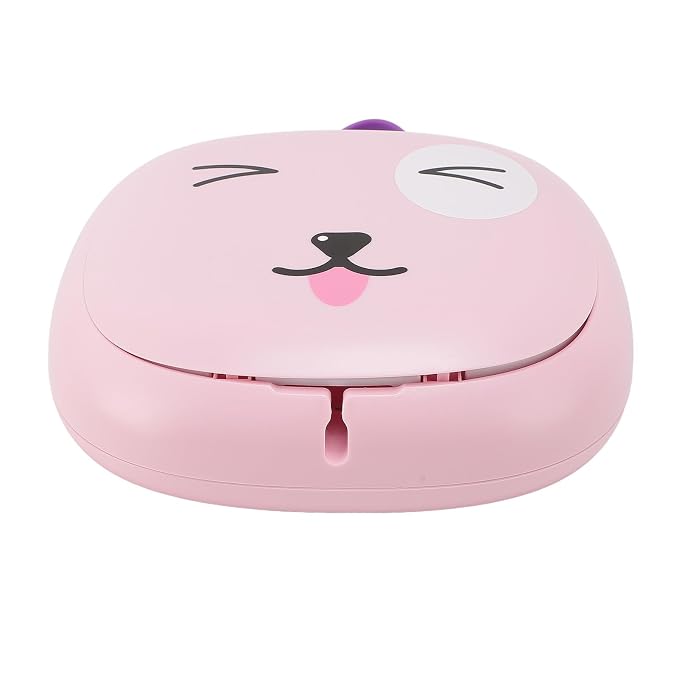 FILFEEL Foldable Travel Potty with Storage Bag - Portable Toilet for Car, Camping & Outdoor Adventures, Cute Green Design (Pink)