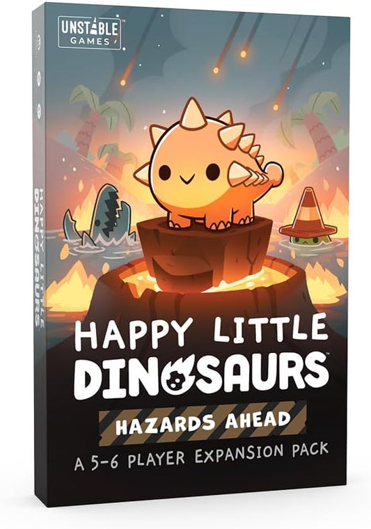 Unstable Games - Happy Little Dinosaurs Hazards Ahead Expansion - Designed to be added to your Happy Little Dinosaurs Base Game - Perfect for Game Night!