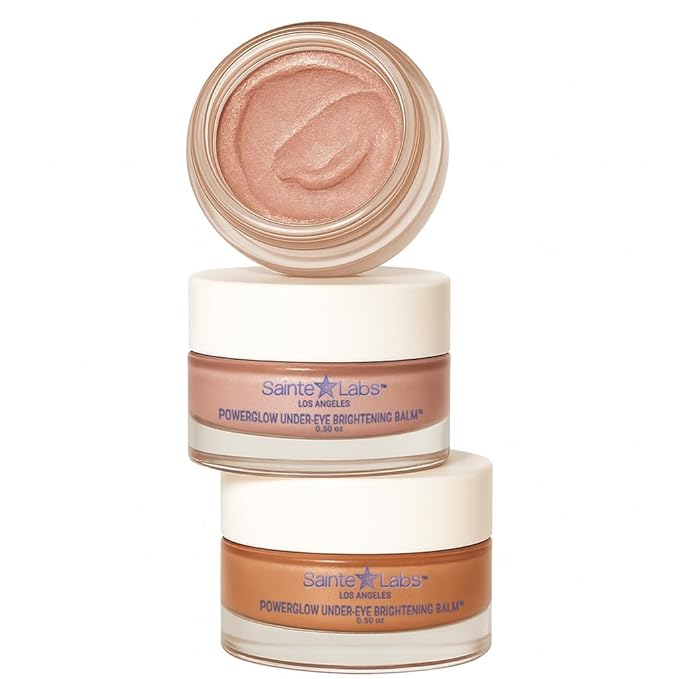 PowerGlow Under-Eye Brightening Balm, Firming & Hydrating Eye Balm with Niacinamide, Vitamin C, Caffeine & Peptides, Lightweight Glow Booster for Radiant Eyes, Hydration Boost, 0.35 oz