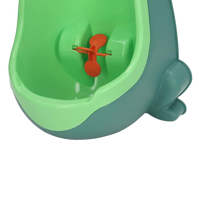 Frog Potty Training Urinal, Cute Frog Shape Cute Toddler Urinal Potty Training Urinal for Boys with Funny Aiming Target (Green)