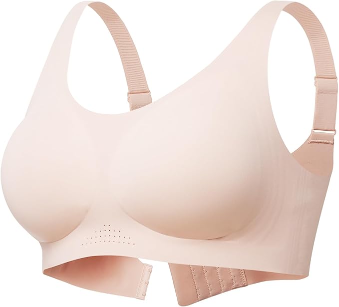 Momcozy Seamless Comfort Bra, Wireless Full-Coverage Everyday Wear, Invisible All-Day Support