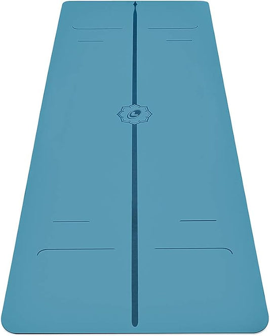 Liforme Evolve Yoga Mat – Free Yoga Bag Included - Patented Alignment System, Warrior-like Grip, Non-slip, Eco-friendly, Sweat-Resistant, Long, Wide, 4.2mm thick mat for comfort