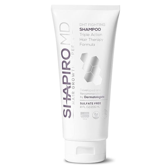 Shapiro MD Hair Growth Experts Vegan Hair Loss Shampoo for Thinning Hair | Experience Healthier, Fuller and Thicker Looking Hair (1 Month Supply)