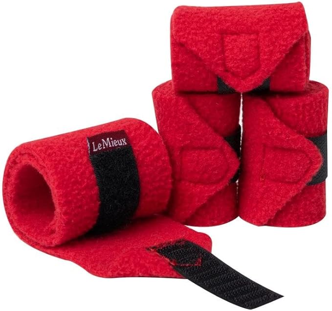 LeMieux Toy Pony Bandages for Toy Pony - Fleece - Simple Fastening - Suitable for Ages 3 Years + - Ginger