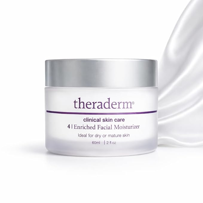 Theraderm Enriched Facial Moisturizer – Deep Hydrating Face Cream for Dry & Mature Skin, Professional Moisturizing Cream for Smoother, Firmer-Looking Skin, 2 oz