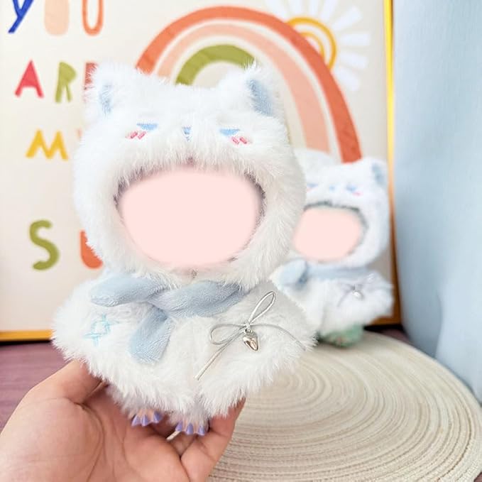 Clothes for 15/17cm Doll (No Doll), Fashion Outfit Set - Cape + Small Scarf, Cute Dress Up Accessories (Batty)