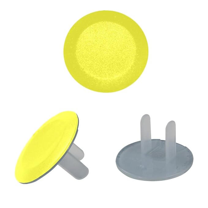 Pure Yellow Pattern Outlet Covers Baby Proofing Child Proof Plug Covers for Electrical Outlets Easy Install Outlet Plug Covers