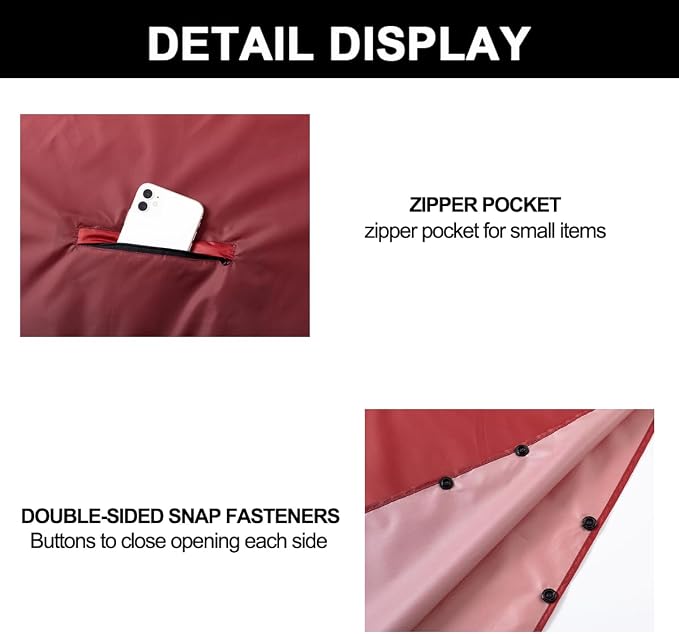 Fashion Hooded Rain Poncho Waterproof Raincoat Jacket with pocket for Women/Men/Adult