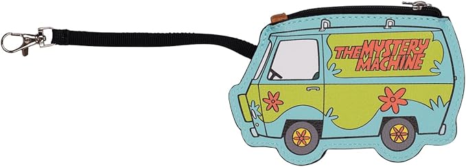 AI ACCESSORY INNOVATIONS Scooby Doo Big Face Cospaly Mini Backpack Purse with Mystery Machine Card Holder, Faux Leather, 10.5 Inch