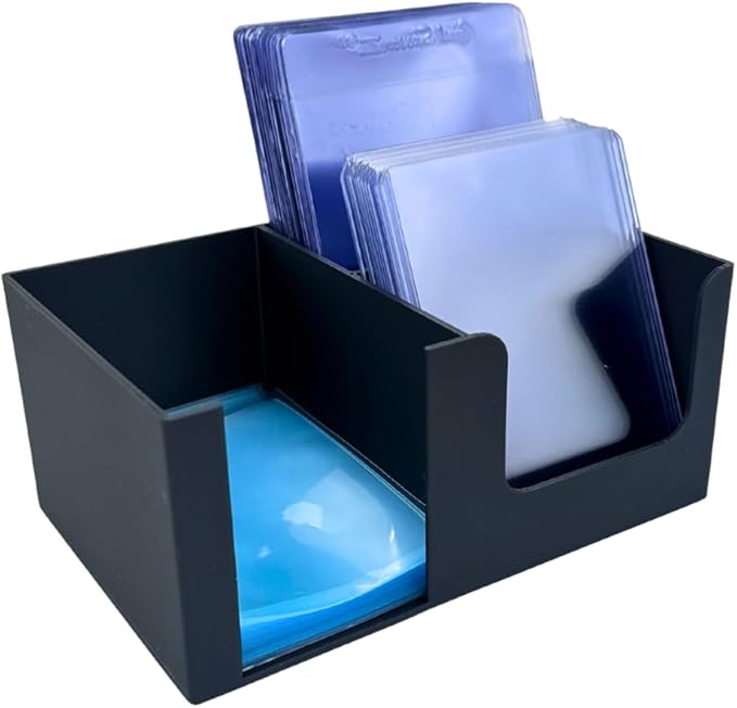 EnderToys CardCare Deluxe (Black) - Toploader Dispenser - Penny Sleeve Holder