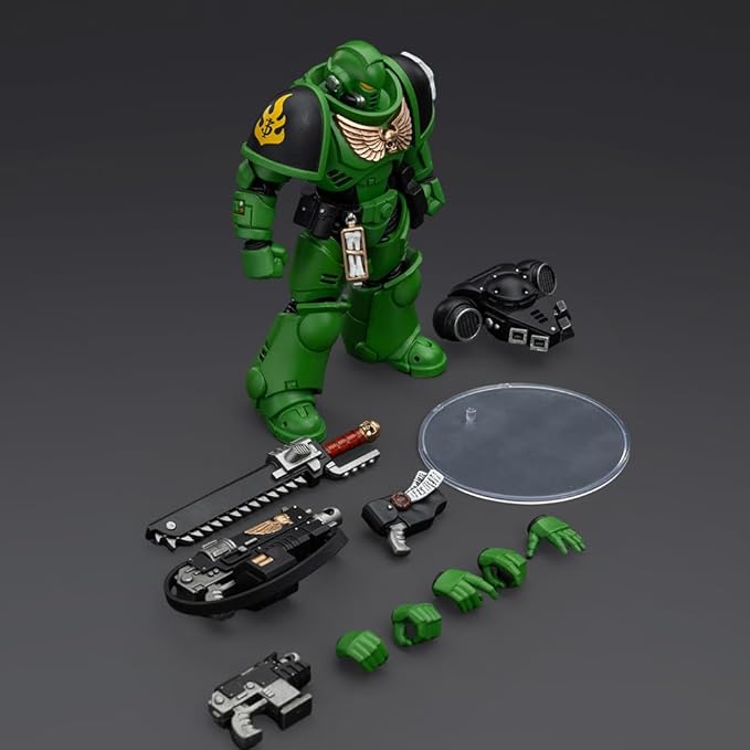 JOYTOY Action Figure 1/18 Warhammer 40,000 Salamanders Intercessors Brother Haecule Collection Model Birthday Gifts 4.8 Inches