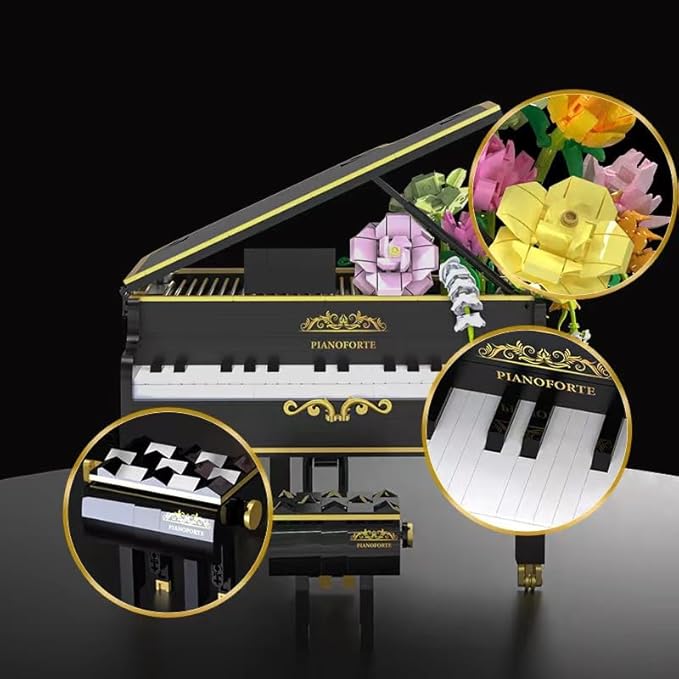 1306pcs Mini Ideas Piano Model Building Block Set, Music Lovers Collection Set, The Best Gift for Boys and Girls