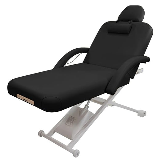 Electric Lift Back Massage, Spa, and Treatment Table | Adjustable Height and Backrest | ADA Compliant | 2 Year Warranty | Foot Control