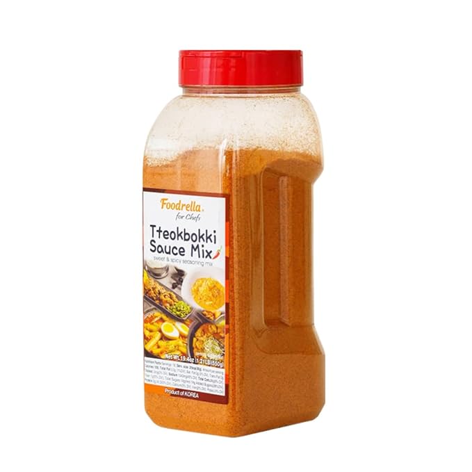 Foodrella Korean Taste Tteokbokki Rice Cake Sauce Mix, Multipurpose Sweet & Spicy Seasoning Mix for Korean Spicy Food Including Braised Spicy Chicken, Spicy Stir-Fried Pork, Rose Pasta and More