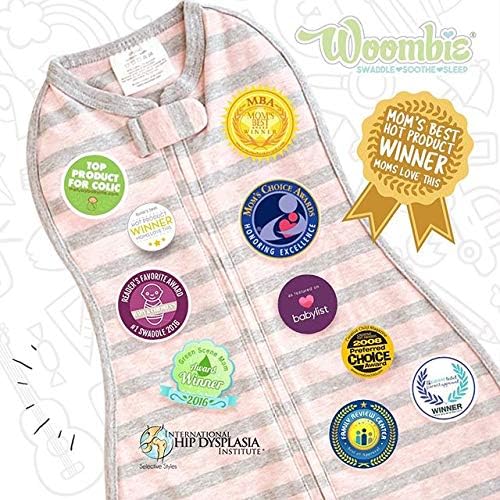 Woombie Convertible Nursery Swaddling Blanket, Swaddle Converts to Wearable Blanket for Babies Up to 6 Months, Beep Beep, 14-19 lbs