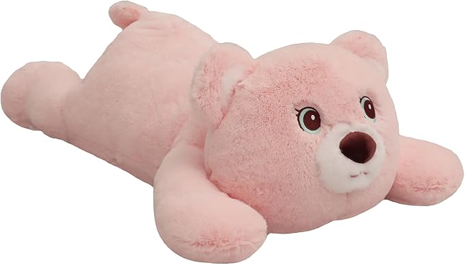 XMV 26 inch 5 lbs Bear Weighted Stuffed Animals, Large Weighted Plush Animal, Cute Plush Toy Pillow, Soft Bear Plushie Gifts for Adults, Kids, Boys and Girls(Light Pink)