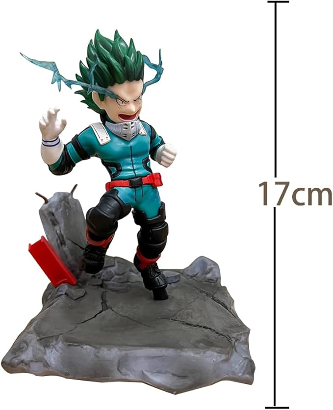 MHA Figures Midoriya Izuku Action Figure Battle Pose PVC Model 17cm MHA Collectible Statues Midoriya Izuku Figurine Desktop Ornaments