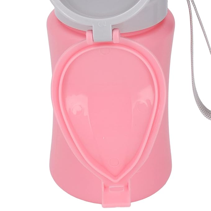 Asixxsix Toddler Urinal Cup, Leakproof Button Design Portable Potty for Boys, Car Potty with Silicone Rings Sealing for Travel Camping (Pink for Girl)