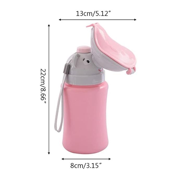 Travel Potty Portable Travel Toilet for Toddler, Baby Nitty Pee Bottle, Portable Kids Potty for Girls Car Camping