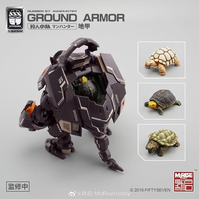 MORISE Hobby FIFTYSEVEN No.57 1/24 Action Figures - Manhunter Ground Armor - Model Kit,Highly Posable Collectible Model Ages 15+