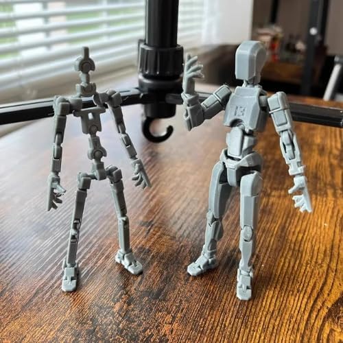 Titan 13 Action Figure,Lucky Robot 13 Action Figures,Funny 3D Printed Multi Jointed Action Figures,Nova 13 Action Figure Desktop Decorations Game Gifts for Kids Adult (Black)