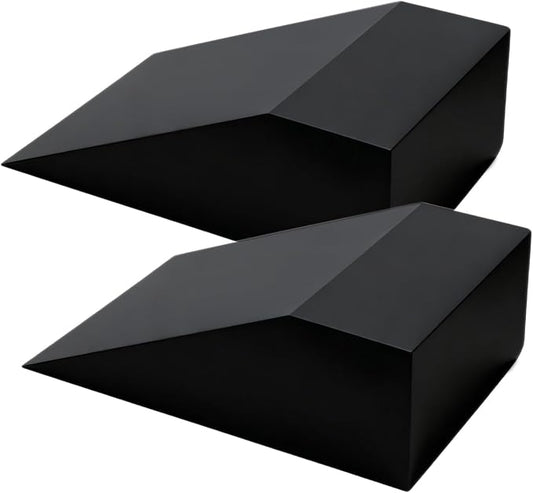 Squat Wedge Block Yoga Wedge Blocks 2 Pack, Yoga Foam Wedges Exercise Foot Wedges Block for Workout Heel Elevated Calf Stretcher Gymnastic(Black)