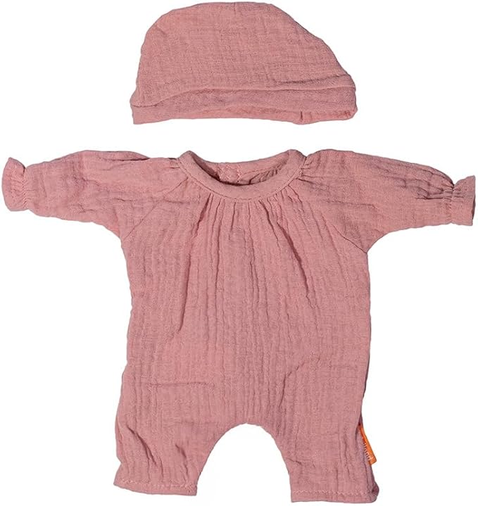 Miniland - Clothes for 12 5/8 inches Doll, Clothing Accessory for Dolls, Pajamas with Hat (Pink)