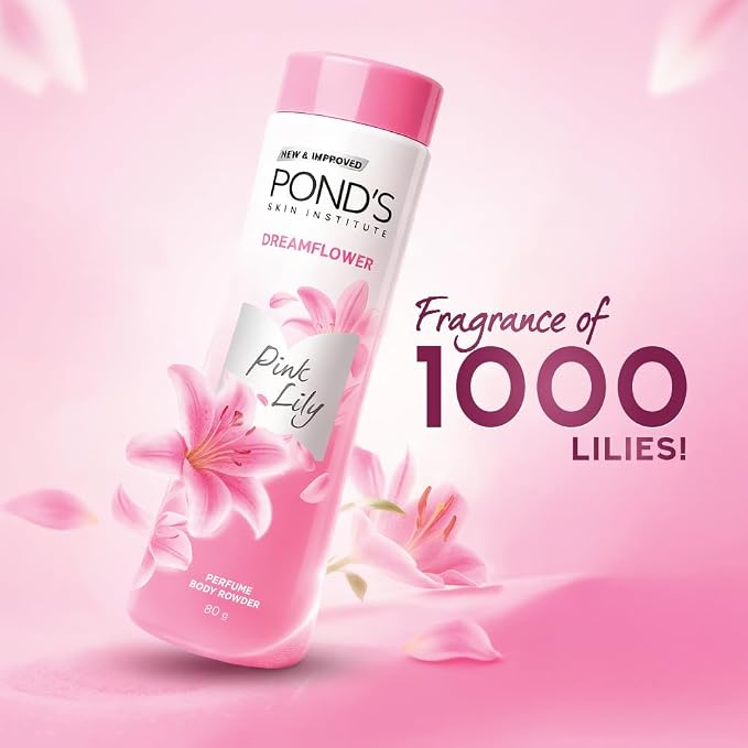 Ponds Dream Flower Pink Lily Talcum Powder 80g