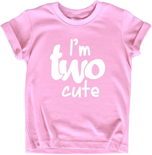 2nd Birthday Outfits for Toddler Girls im Two Cute Shirt Girl 2 Years Old Second Birthday